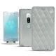Capa em pele Sony Xperia XZ2 Premium - Gris - Couture ( Nappa - Pantone W428C ) 
