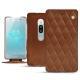 Housse cuir Sony Xperia XZ2 Premium - Marron - Couture ( Nappa - Pantone 1615C ) 