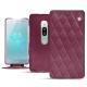 硬质真皮保护套 Sony Xperia XZ2 Premium - Prune vintage - Couture