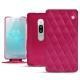 Housse cuir Sony Xperia XZ2 Premium - Rose fluo - Couture