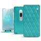 Sony Xperia XZ2 Premium leather case - Bleu fluo - Couture