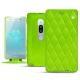 硬质真皮保护套 Sony Xperia XZ2 Premium - Vert fluo - Couture