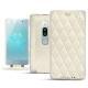 Capa em pele Sony Xperia XZ2 Premium - Blanc escumo - Couture