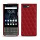 硬质真皮保护套 Blackberry Key2 - Rouge - Couture ( Nappa - Pantone 199C ) 