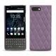 Coque cuir Blackberry Key2 - Lilas - Couture ( Nappa - Pantone 2645U ) 