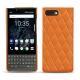 Coque cuir Blackberry Key2 - Orange - Couture ( Nappa - Pantone 1495U ) 