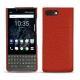 Capa em pele Blackberry Key2 - Papaye ( Pantone 180C ) 