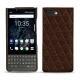 Custodia in pelle Blackberry Key2 - Châtaigne - Couture ( Pantone 476C ) 