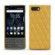 Blackberry Key2 leather cover - Mimosa - Couture ( Pantone 141C ) 