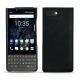Capa em pele Blackberry Key2 - Dark vintage ( Roughtcut - Black#5256 ) 