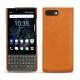 Blackberry Key2 leather cover - Mandarine vintage ( Pantone 165C ) 