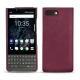Coque cuir Blackberry Key2 - Prune vintage ( Pantone 512C ) 