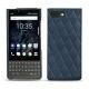 Coque cuir Blackberry Key2 - Jean vintage - Couture