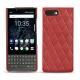 Coque cuir Blackberry Key2 - Cerise vintage - Couture