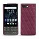 Blackberry Key2 leather cover - Prune vintage - Couture