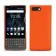 Coque cuir Blackberry Key2 - Orange fluo
