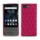 Blackberry Key2 leather cover - Rose fluo - Couture