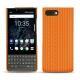 Blackberry Key2 leather cover - Abaca arancio