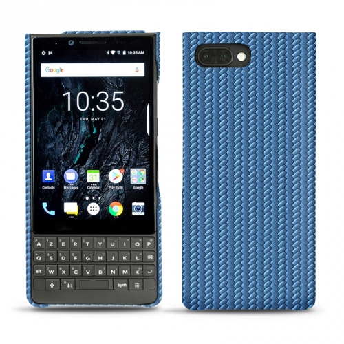 Funda de piel Blackberry Key2Abaca ishia ( Pantone #395775 ) 