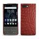 Custodia in pelle Blackberry Key2 - Autruche ciliegia