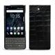 Blackberry Key2 leather cover - Crocodile nero