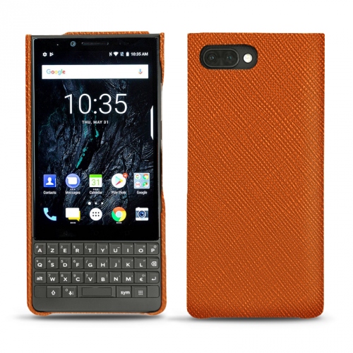 Custodia in pelle Blackberry Key2Orange vibrant ( Pantone #e36b39 ) 