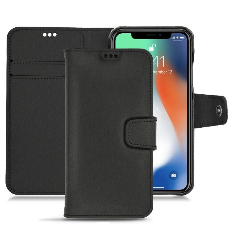 Lederschutzhülle Apple iPhone Xr - Noir PU