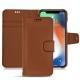 Funda de piel Apple iPhone Xr - Marron PU