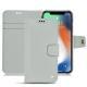 Custodia in pelle Apple iPhone Xr - Gris ( Nappa - Pantone W428C ) 