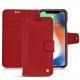 レザーケース Apple iPhone Xr - Rouge ( Nappa - Pantone 199C ) 