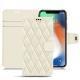 Custodia in pelle Apple iPhone Xr - Blanc - Couture ( Bologna - White ) 