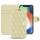Apple iPhone Xr leather case - Beige - Couture ( Nappa - Pantone 7502C ) 