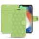 Funda de piel Apple iPhone Xr - Vert olive - Couture ( Nappa - Pantone 578U ) 
