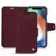 Funda de piel Apple iPhone Xr - Lie de vin ( Pantone 5115C ) 