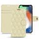 Funda de piel Apple iPhone Xr - Ivoire - Couture ( Sleek P C12 - White ) 