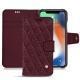 Capa em pele Apple iPhone Xr - Lie de vin - Couture ( Pantone 5115C ) 