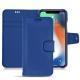 Capa em pele Apple iPhone Xs Max - Bleu Océan PU