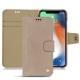 Capa em pele Apple iPhone Xs Max - Taupe vintage ( Pantone 7530C ) 