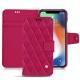 Capa em pele Apple iPhone Xs Max - Rose fluo - Couture