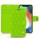 Capa em pele Apple iPhone Xs Max - Vert fluo - Couture