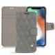 Custodia in pelle Apple iPhone Xr - Acier vintage - Couture