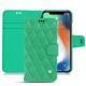 Lederschutzhülle Apple iPhone Xr - Menthe vintage - Couture