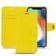 Lederschutzhülle Apple iPhone Xr - Jaune fluo