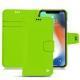 Funda de piel Apple iPhone Xr - Vert fluo