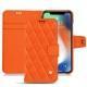 レザーケース Apple iPhone Xr - Orange fluo - Couture