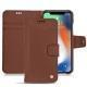 Apple iPhone Xr leather case - Marron délicat