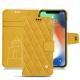 Funda de piel Apple iPhone Xs Max - Jaune soulèu - Couture