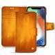 Housse cuir Apple iPhone Xs Max - Orange Patine