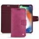 Apple iPhone Xr leather case - Serpent ciclamino