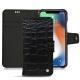 Funda de piel Apple iPhone Xr - Crocodile nero